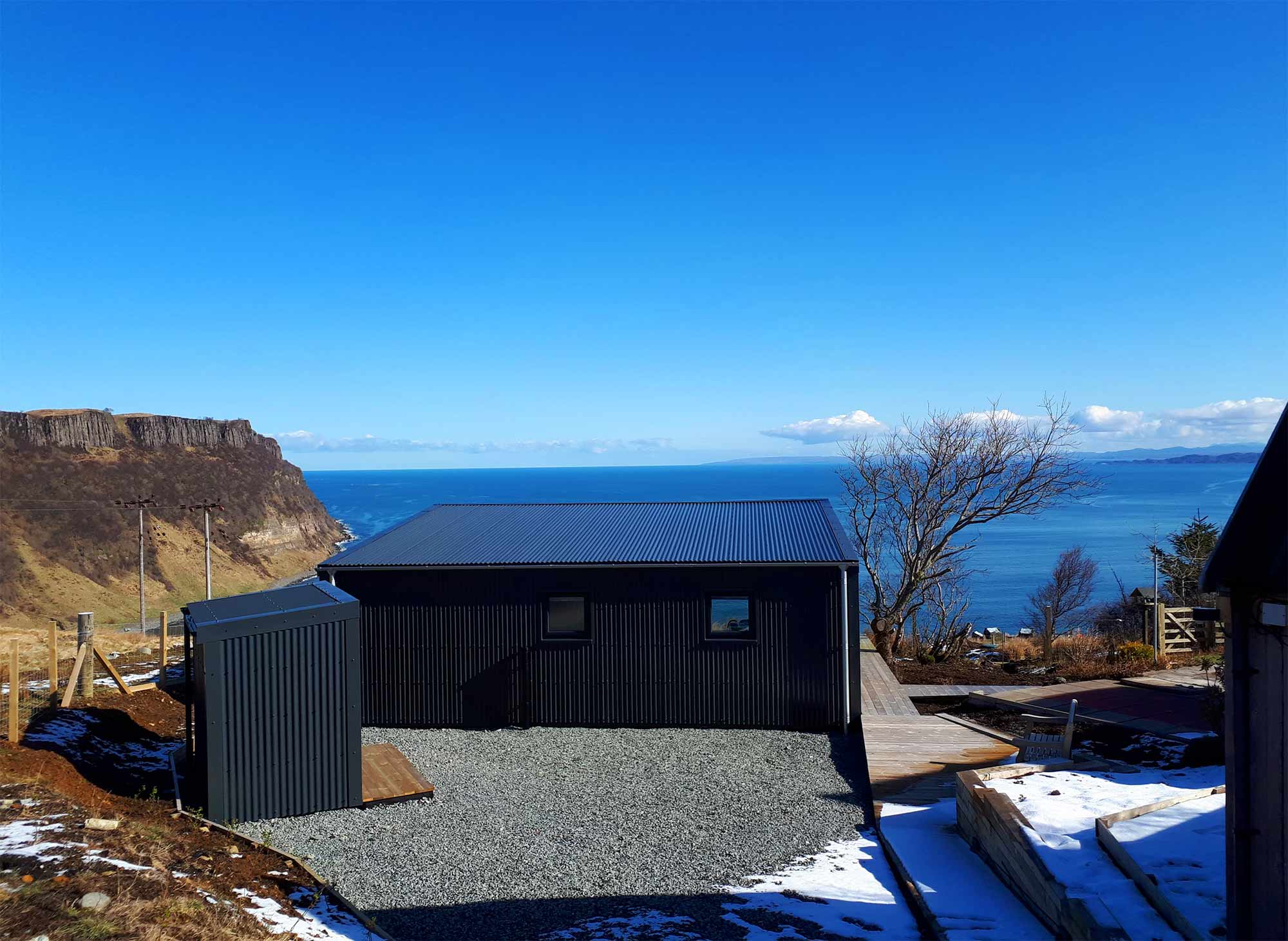 Sea views at The Bay near the Old Man of Storr